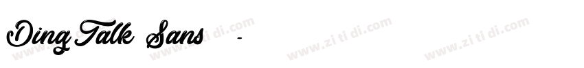 DingTalk Sans 普通字体转换